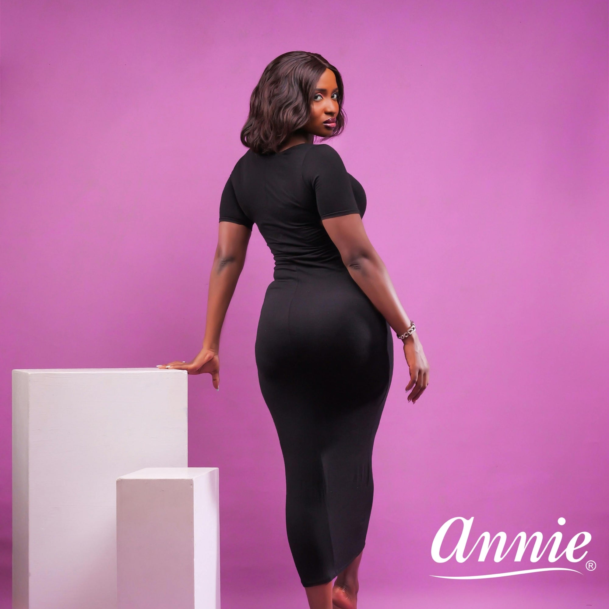 Annie Wire Cushion Wig Brush, Black