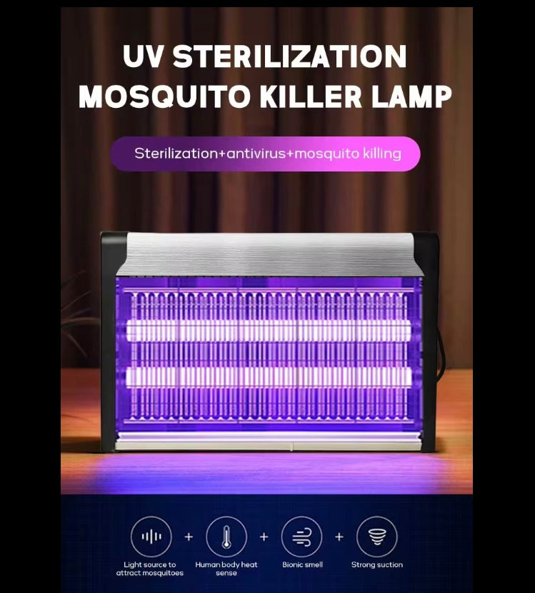 UV Electric Mosquito Zapper & Fly Killer Lamp – 360° Parallel Protection for Home & Commercial Use