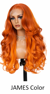 Ombre Frost Brown 24' Glueless Lace Front Wig Body Wave Brazilian Human Hair