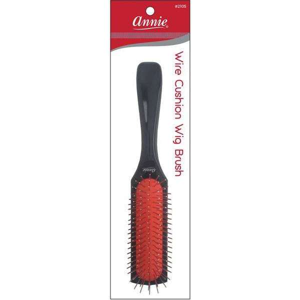 Annie Wire Cushion Wig Brush, Black