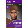 Ms. Remi Wig Cap, 2 Count, Brown